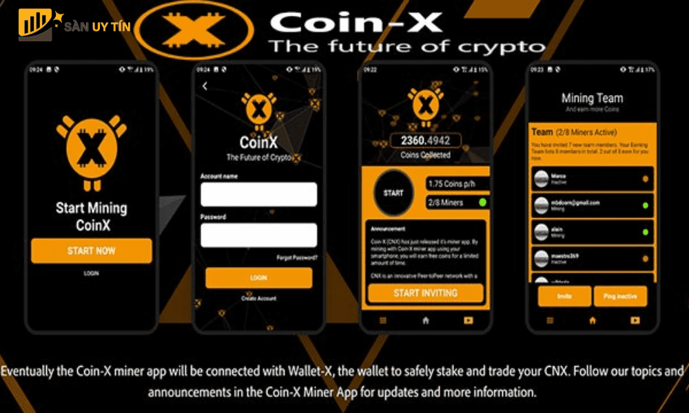 CoinX Miner App