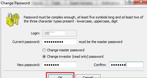 Thay đổi mật khẩu tài khoản