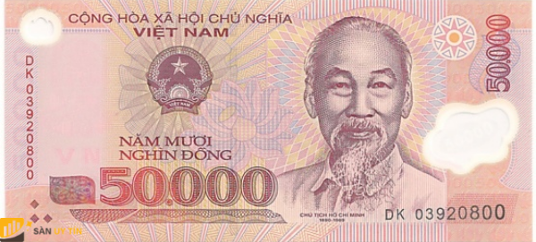 Tiền Polymer 50.000 VNĐ chính thức được lưu hành vào năm 2003