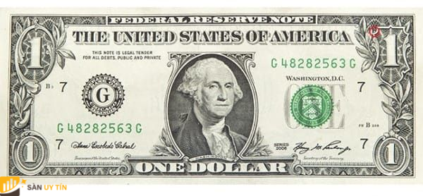 Tờ 1 USD có mệnh giá tiền Mỹ nhỏ nhất