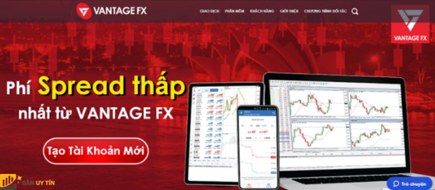 Phí giao dịch tại sàn VantageFX thấp nhất hiện nay