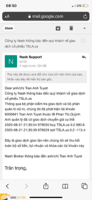 NASH tự ý xóa tài khoản giao dịch của khách hàng