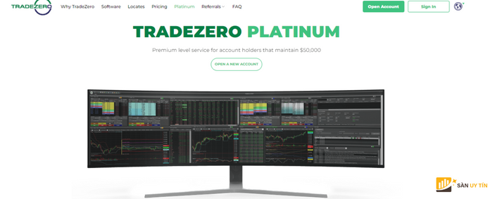 TradeZero không cung cấp thông tin rõ ràng về các loại tài khoản giao dịch
