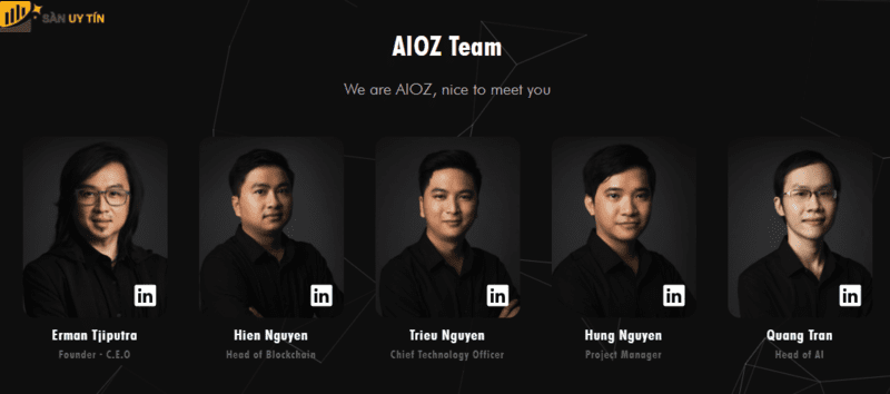 Đội ngũ phát triển của AIOZ Network