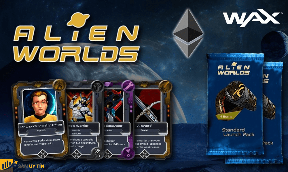 Alien Worlds là một nền tảng trò chơi hoạt động trên Blockchain.