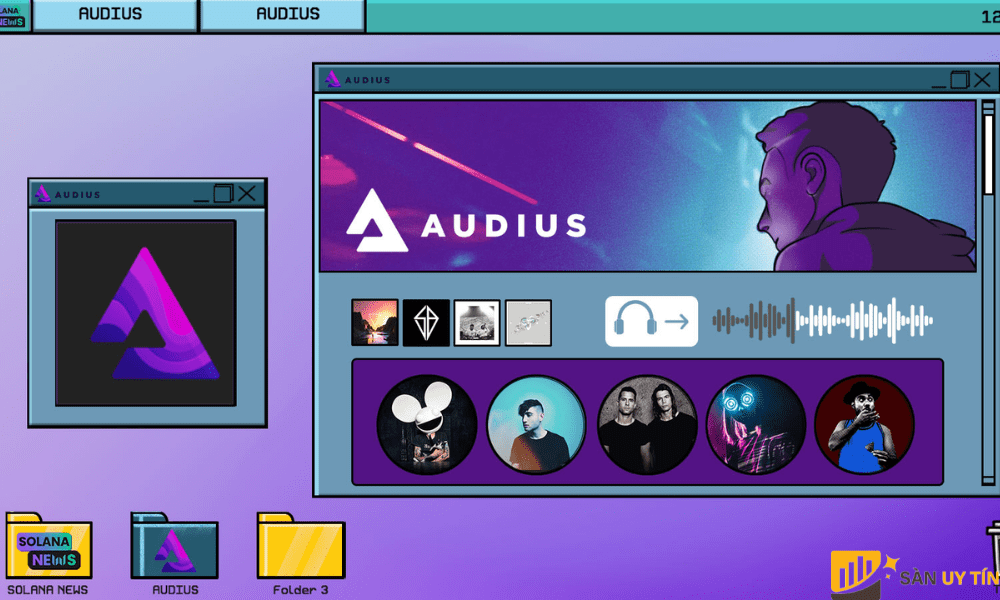 Audius (AUDIO) là một hệ thống phát nhạc trực tuyến phi tập trung