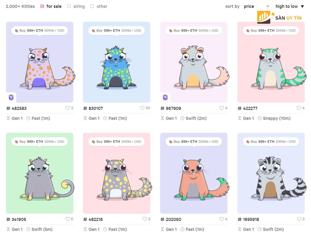 Độ quý hiếm của CryptoKitties là gì?