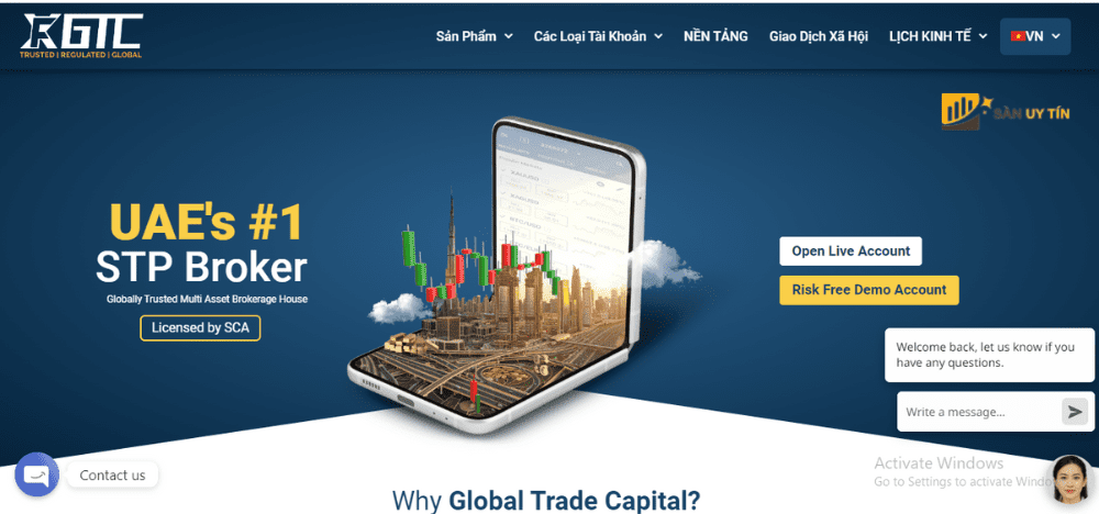 Đánh giá sàn Global Trade Capital