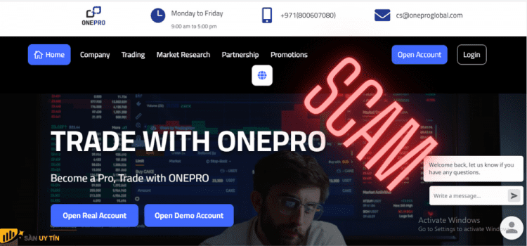 OnePro lừa đảo? Đánh giá chi tiết sàn giao dịch OnePro