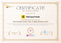 WeCopyTrade được vinh danh "The Best Funded Trader Copy Trading Platform 2024''