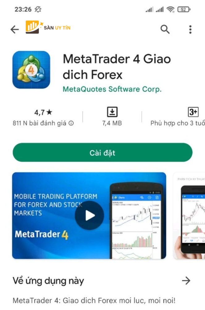 MetaTrader 4 la ung dung giao dich Forex tren dien thoai tot nhat hien nay