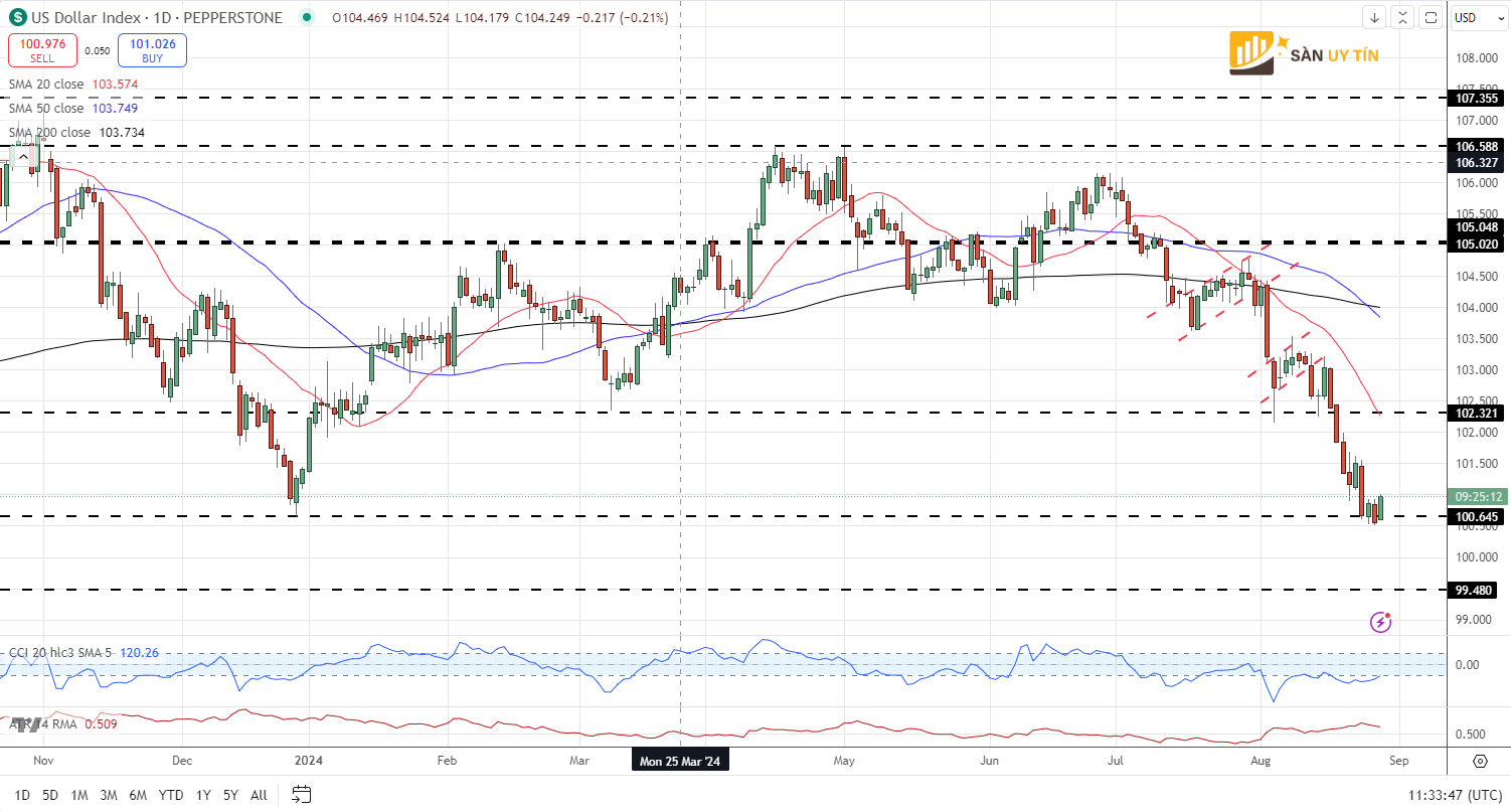 Bieu do hang ngay cua chi so do la My DXY 1