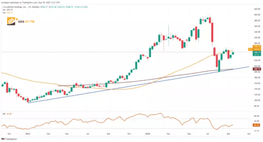 Bieu do nen gia co phieu Crowdstrike hang tuan