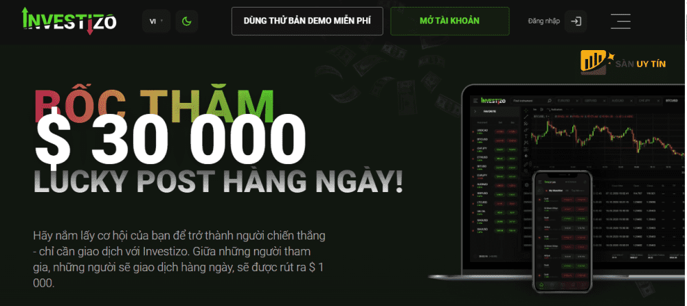 Investizo trien khai chuong trinh khuyen mai Lucky Post