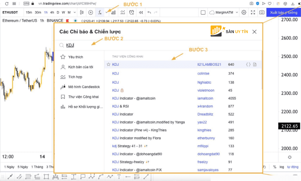 Huong dan cai dat KDJ tren Tradingview 3